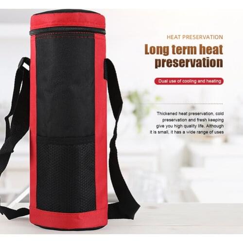 Water Bottle Cooler Bag Portable Drink Cup Bottle Pouch Insulated Cooler Bags for Outdoor Travel Camping Hiking Running Gym Cycl
