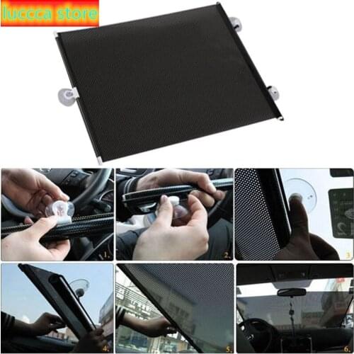 Universal window sunshade PVC Auto Windows sun shade car front rear side retractable Anti UV sun Visor accessories protection