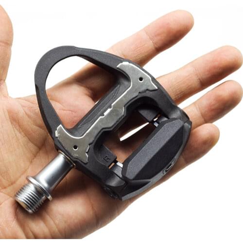 Wellgo R358 Ultra-Light Carbon Road Bicycle Pedals Self-locking Pedal with 4 Bearing SPD Compatible 240g Clipless Pedals&Cleat