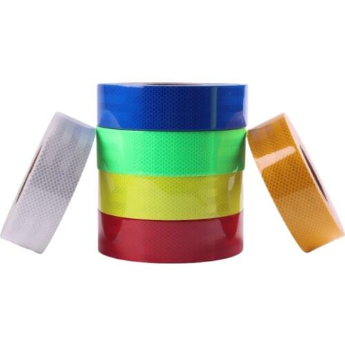 5x300CM Highly Reflective Decoration Reflective Tape Stickers Red White Yellow Fluorescent Reflective Stickers On A Bicycle Fork