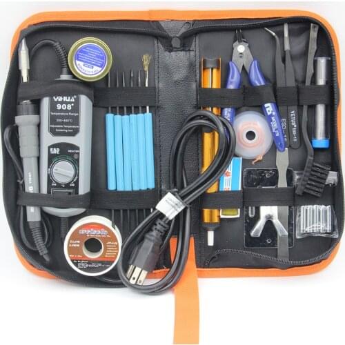 YIHUA 908+ 60w Electric iron soldering station portable soldering iron station Ironing Tool Kit