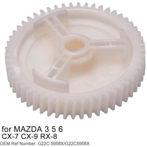 For MAZDA 3 5 6 CX-7 CX-9 RX-8 1PC Car Front Rear Power Window Regulator Motor Gear ABS Automobiles Accessories 5.5CM