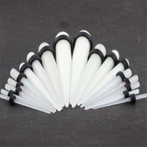 2PCS New Arrival Ear Expansion Fashion Luminous Ear Plug Acrylic Spiral Ear Stretcher Expander Women Men Body Piercing Jewelry