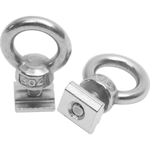 2 Pack Kayak Track Mount Tie Down Eyelet for Bungee Cord Rope Rowing Fishing Boat Kayak Inflatable Boat Kayak Accessories