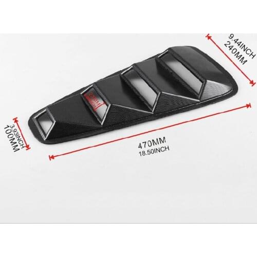 50LC 2pcs Car Engine Hood Vent Air Intake Scoop Bonnet Cover Louvers Spoiler Trim Auto Decor for Ford for Mustang 2005-2009