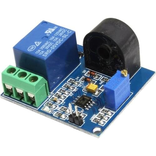 5A overcurrent protection sensor module AC current sensor 12V relay for arduino