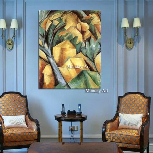 Abstract Modern Pure Canvas Painting Hand Painted Oil Painting On Canvas Wall Art Picture For Living Room Decoration