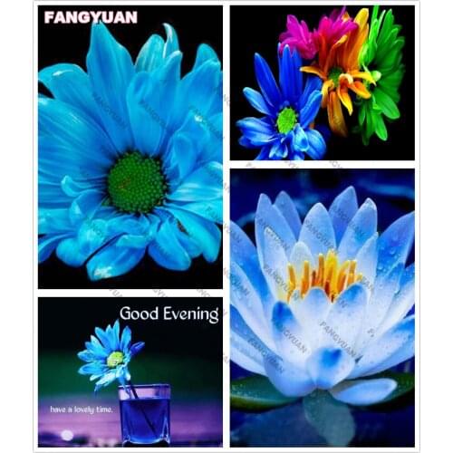 5D Diy Diamond Painting Full Drill Diamond Mosaic Flowers Diamond Embroidery Colored Flowers Cross Stitch Home Decoration Art