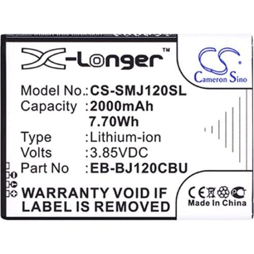 CameronSino for SAMSUNG Galaxy AMP 2 Express 3 J1 Luna Net10 SM-J120A SM-J120AZ SM-J120F/DS SM-S120VL Straight Talk battery