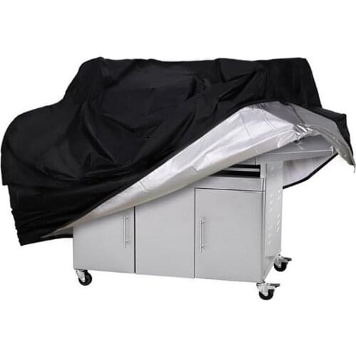 210D BBQ Cover Anti-Dust Waterproof Weber Heavy Duty Charbroil Grill Cover Rain Protective Barbecue Cover Round