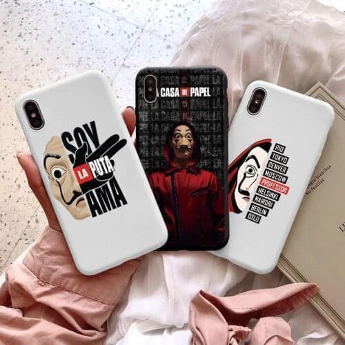 Phone Case for iPhone 12 11 Pro Mini 8 7 6 6S Plus X XR XS MAX SE 2020 Spain TV Money Heist House Paper La Casas de papel Cover