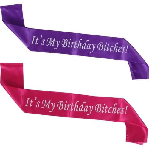 Birthday girl sash rose gold/pink/silver metal headband crown for girl women birthday party decorations birthday party supplies