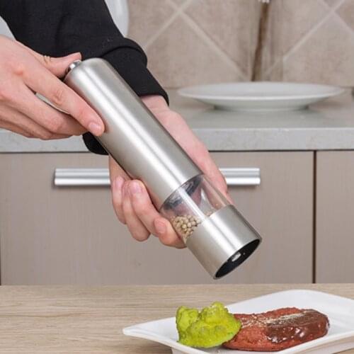 Electric Salt Pepper Mill Grinder For Kitchen Pepper Grinder Mill Salt Pepper Grinding Automatic Pepper Shake Cooking Tools
