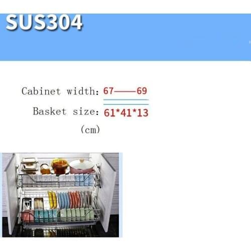 And Storage Organizador Armario Cocina Stainless Steel Cuisine Organizer Cozinha Kitchen Cabinet Cestas Para Organizar Basket