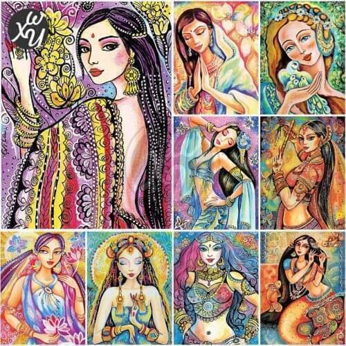 DIY Diamond Painting Rhinestones Embroidery Cartoon Portrait Round Square Cross Stitch Full Drill Mosaic Pictures of Rhinestones