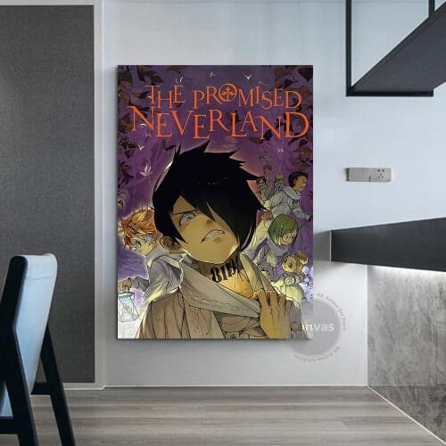 Canvas Anime The Promised Neverland Pictures Home Decoration Paintings Poster HD Prints Wall Art Modular Living Room