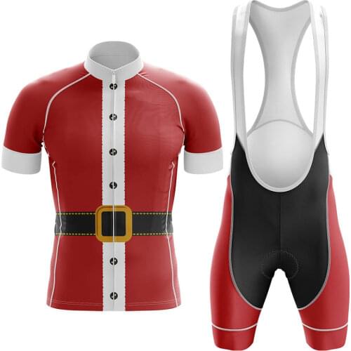 Santa Claus Summer Cycling Clothing Mountain Cycling Jersey Set Ropa Ciclista Hombre Maillot Ciclismo Road Bike Jerseys set