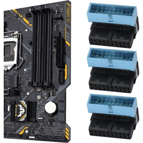 5pcs Motherboard 19 Pin Connector 90 Degree Angled USB 3.0 Motherboard Internal Header Motherboards Connectors