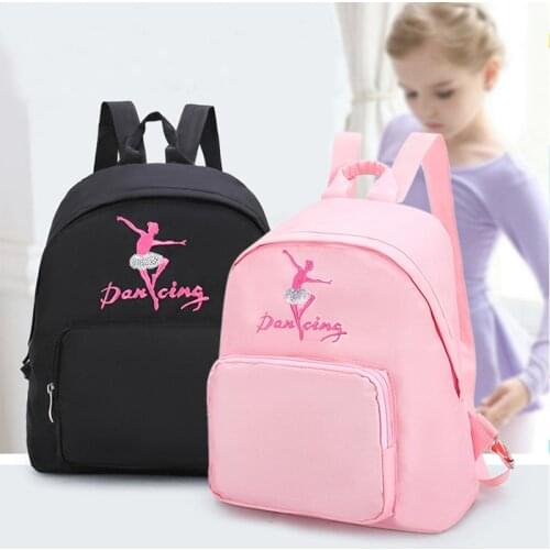 New Kids Girls Ballet Dance Bag Students School Backpack Toe Shoes Embroidered Tiered Ruffled Tutu Shoulder Bag Dancing Bag