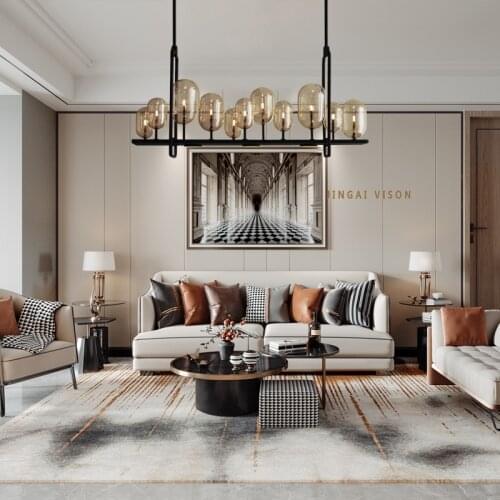 Dining Room Retro Matte Black G4 Led Pendant Light American Amber Glass Luminarias Straight Pendant Lamp Led Lamparas Lighting