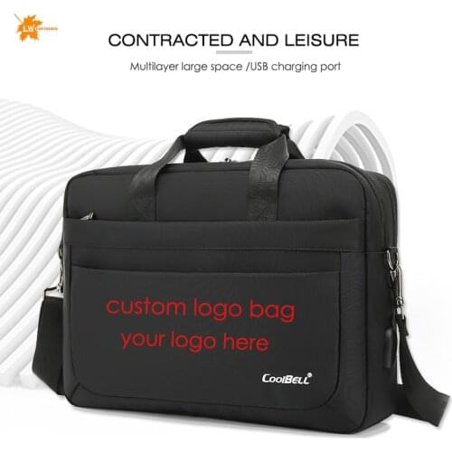 Office bags for men briefcase can be carried across the body 15.6 inches laptop bag casual handbag custom bag