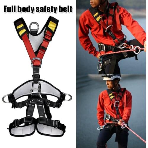 Rock Climbing Full Body Safety Belt Aerial Work Harness Anti Fall Removable Altitude Protection Equipment WHShopping