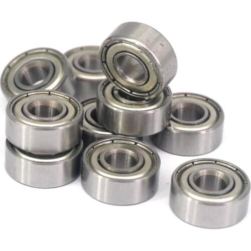 10pcs R3ZZ 0.19"x1/2"x0.2" ABEC3 Thin-wall Shielded Deep Groove Ball Bearing