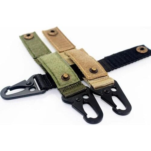 2PCS Stainless Steel Ribbon Hanging Buckle Outdoor Tourism Camping Backpack Quick Hook Accessories Equipment Tools