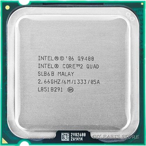 4 core INTEL Core 2 Quad Q9400 Socket LGA 775CPU INTEL Q9400 Processor 2.66Ghz/6M /1333GHz)