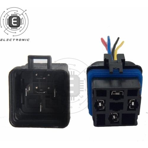 Automotive Relay Sealed Waterproof Integrated Wired DC 12V 40A 5 Pin 4 Pin Switch Auto Relay