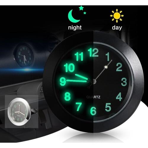 Car Thermometer Clock Car Electronic Watch Quartz High and Low Temperature