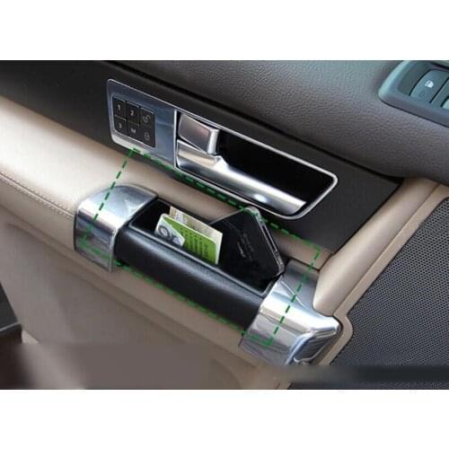 Car styling Qualirty Interior Side Door Armrest Storage Box Cover 4pcs/set For Land Rover LR4 Discovery 4 2010-2015