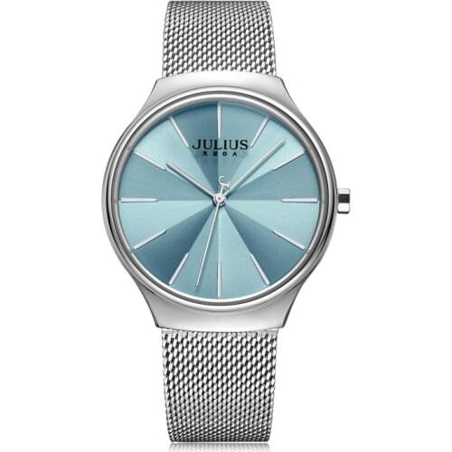 Big Womens Watch Japan Quartz Woman Hours Fine Fashion Classic Simple Stainless Steel Bracelet Girls Birthday Gift Julius Box