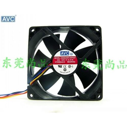 For AVC DS09225R12HP207 90mm 9cm DC 12V 0.41A computer pc case axial cooling fan