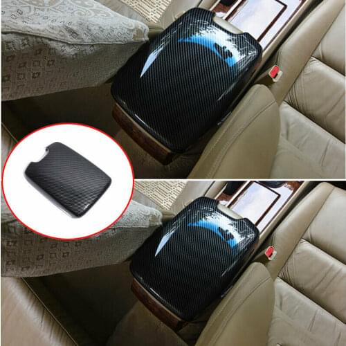 For Honda Accord 8th 2008 2009 2010 2011 2012 2013 Central Console Armrest Box Cover Trim Carbon Fiber