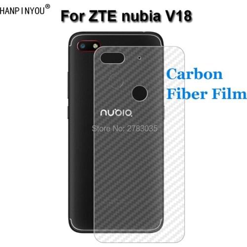 For ZTE nubia V18 6.01" Durable 3D Anti-fingerprint Carbon Fiber Back Film Rear Sticker Screen Protector (Not Tempered Glass)