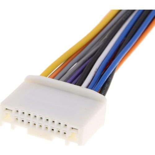 Dual 12 Pin Car Stereo CD Player Adapter Cable Plug Wire For Nissan/Tiida