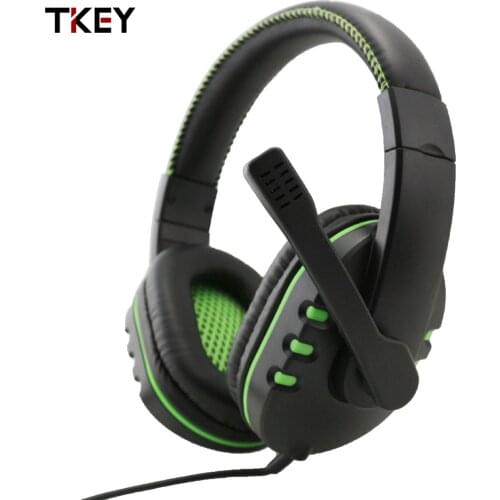 Game Wired Headphones Noise Concelling Voice Control With MIC Headset Stereo Calling For Game Console Computer Mobile Phone PS4