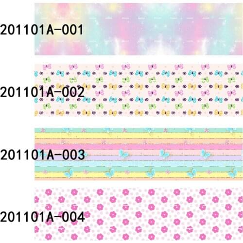 50 yards/lot) Free shipping 1" 25mm ombre flower and butterfly printed grosgrain ribbon