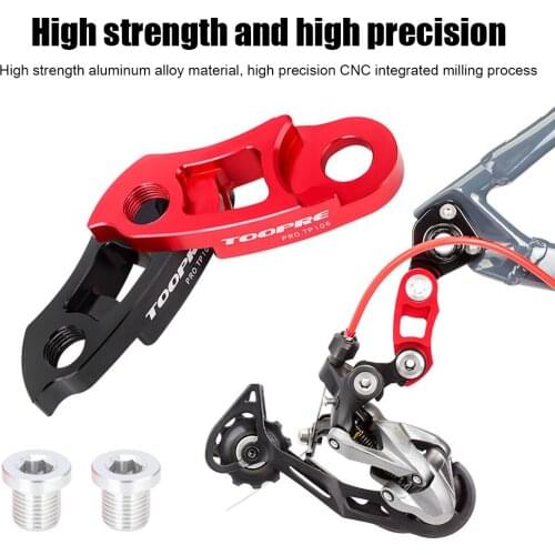 MTB Road Bike Rear Derailleur Hanger Extender Aluminum Hanger Extension Bike Frame Gear Tail Hook for 34T-52T Freewheel