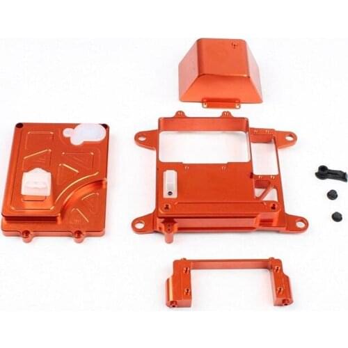 Rc car aluminum alloy equipment-battery box set assembly for 1/5 rc hpi racing 5B rovan KM remote control toys gasoline truck