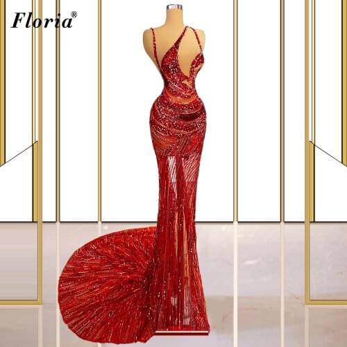 New Fashion Shiny Evening Dresses Long Summer Beach Prom Dresses Evening Wear Illusion Sexy Celebrity Dresses Party Robe Femme