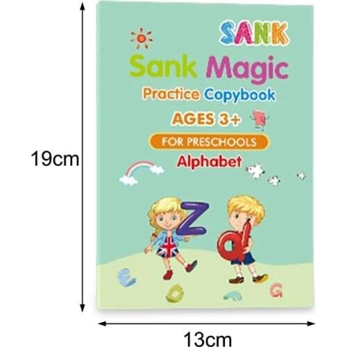 New 4 Books + Pen Childrens Copybook Practice Handwriting Exercise Book Baby Toy Calligraphy Montessori Toy Copybook