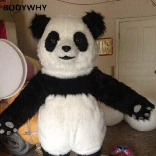 New Happy Carnival Mascot Halloween Cartoon Panda Cosplay Performance Costume Adult Use Birthday Advertising Parade Set