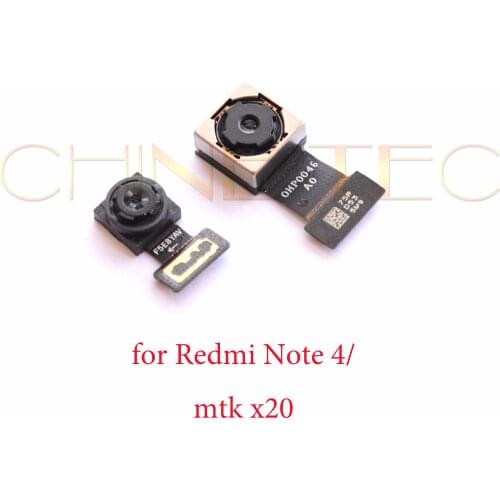 Original tested front small facing camera back camera rear camera For Redmi Note 4 China MTK X20 CPU