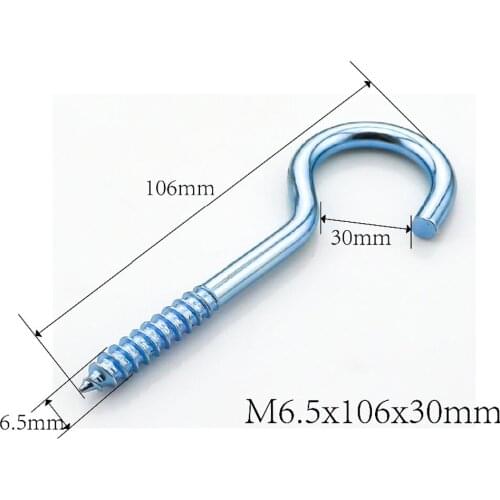 Cup Hooks Self-Tapping Screws Sheep Eyes Hooks Diy Accessories Small Screw Fimo Accessories 10pcs M6.5x106x30mm