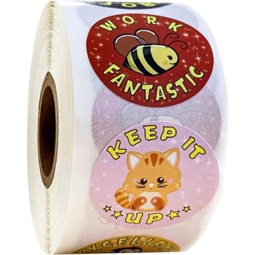 50-500pcs creative Cute Cartoon zoo animal Stickers Children Reward Label Encouragement Scrapbooking Decoration Stationery