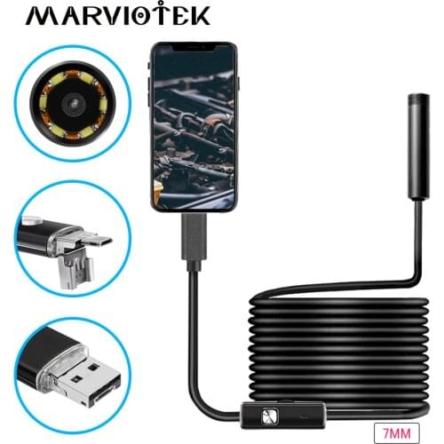 Wifi Endoscope Camera HD For Iphone USB Android Endoscope Waterproof 6 LED Borescope Inspection Camera Endoscope For Android PC