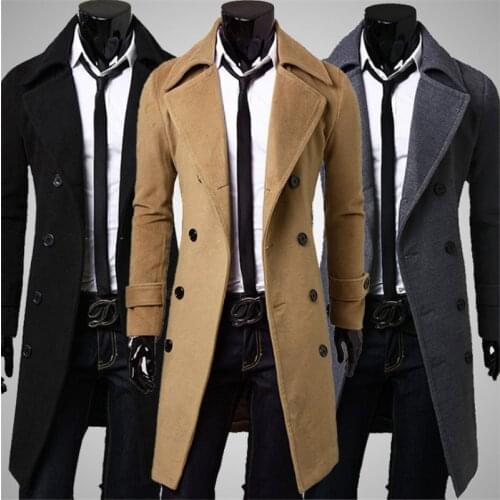 Yvlvol Men's Classic Trench Coats