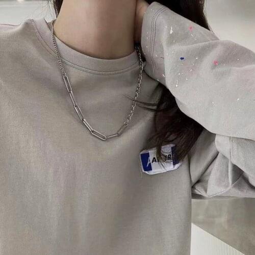 Retro Necklace Chains Chain For Women Exaggeration Collares Collar Necklaces Collier Naszyjnik Colar Choker Cadena Drop Shipping